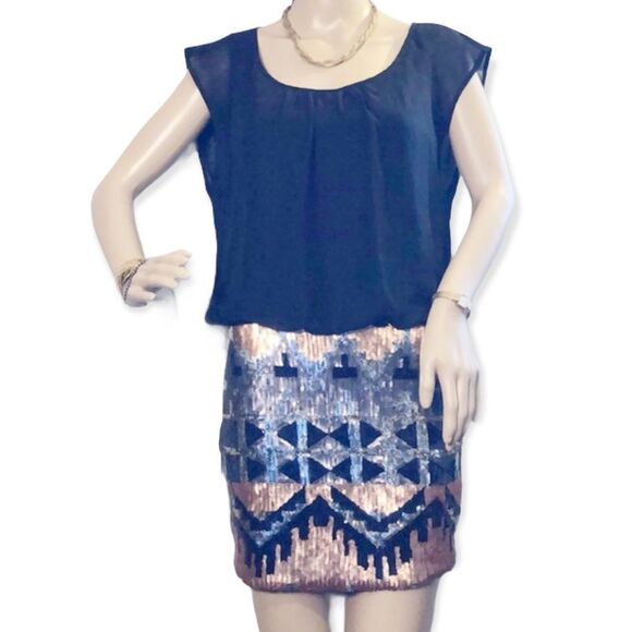 As U Wish Dress With Sequin Skirt Loose To… - Picture 1 of 10